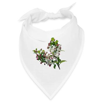 Frühling Apfelblüte - Bandana - Weiß - Vorne