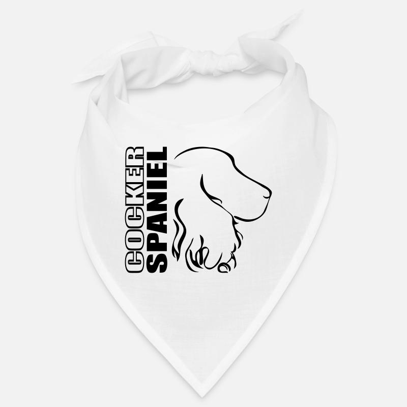 COCKER PROFIL - Bandana - blanc