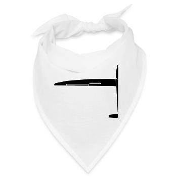 segelflugzeug glider - Bandana - Weiß - Vorne
