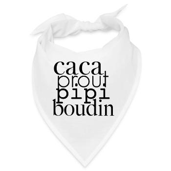 CACA prout Spule Pee - Bandana - Weiß - Vorne