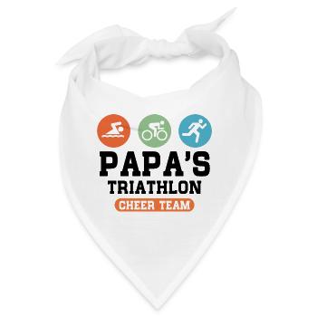 Triathlon Papa - Bandana - Weiß - Vorne