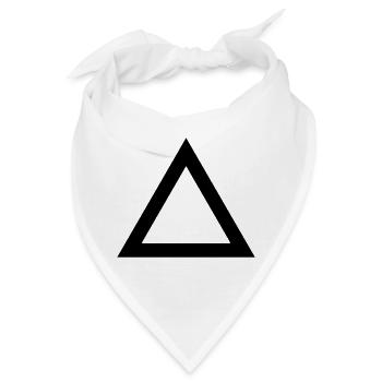 Dreieck - Bandana - Weiß - Vorne