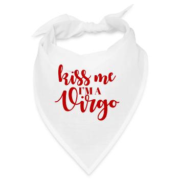 Sternzeichen Jungfrau / Zodiac Virgo - Bandana - Weiß - Vorne