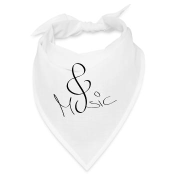 music - Bandana - Weiß - Vorne