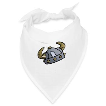 Wikinger - Helm - Bandana - Weiß - Vorne