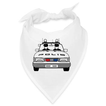 Polizei - Bandana - Weiß - Vorne