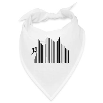 Climbing Klettern Barcode Freeclimbing 1c - Bandana - Weiß - Vorne