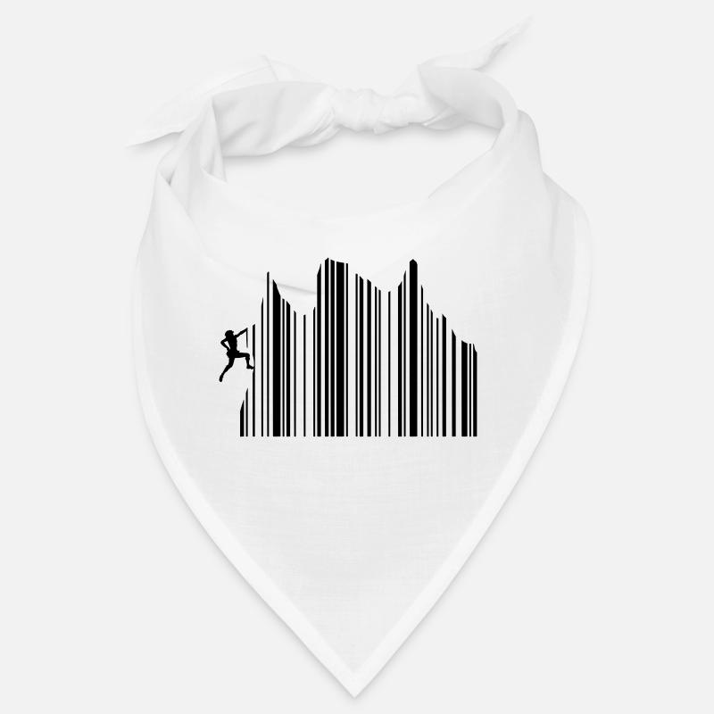Climbing Klettern Barcode Freeclimbing 1c Bandana
