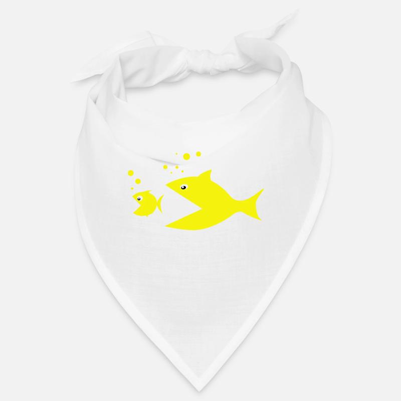 Fisch - Bandana - Weiß