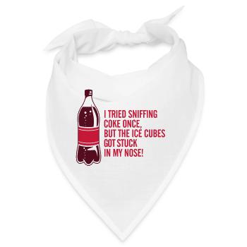 Ich habe einmal Coke gesnifft - Bandana - Weiß - Vorne