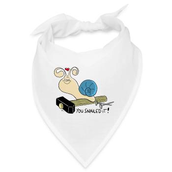 You snailed it! - Bandana - Weiß - Vorne