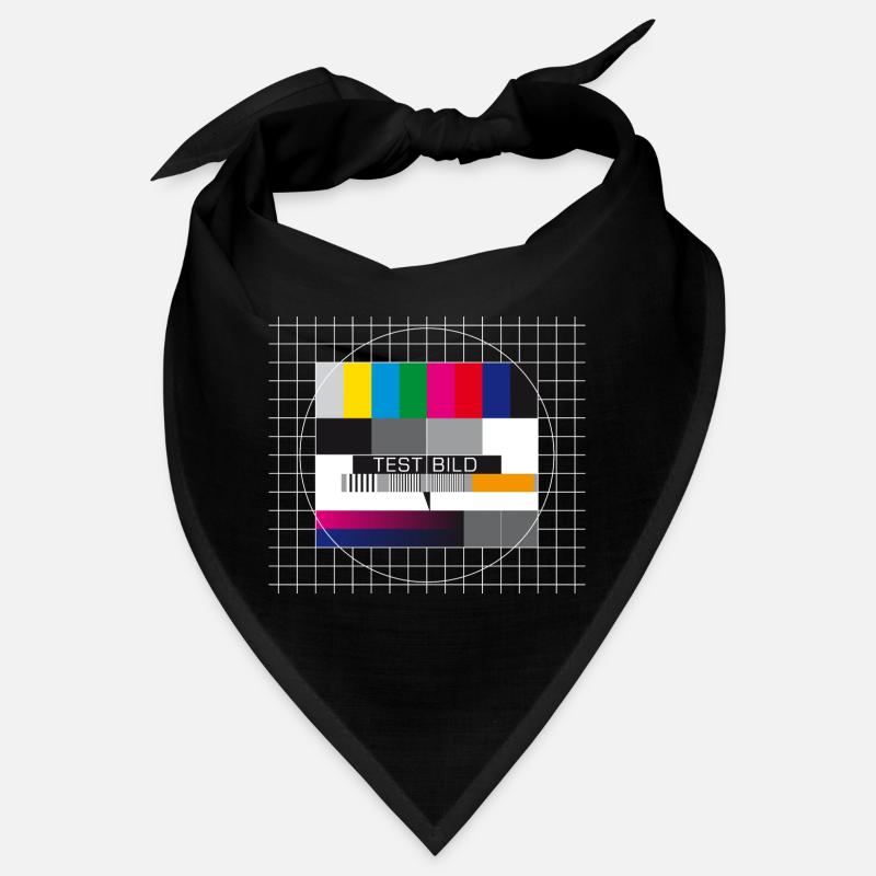 Test image television screen broadcast closing display Bandana