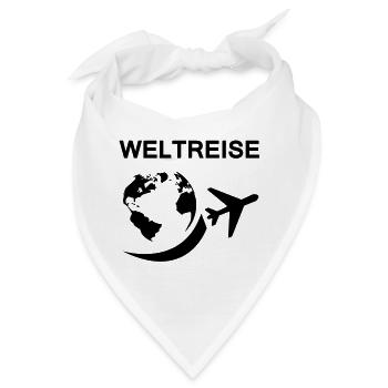 weltreise - Bandana - Weiß - Vorne