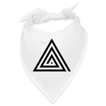 Triangel - Bandana - Weiß - Vorne