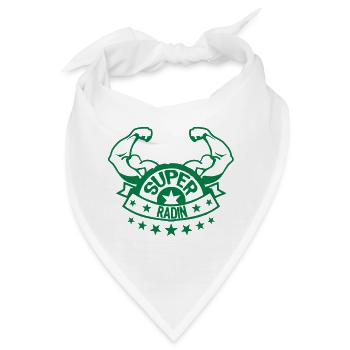 Super geizig Arm Muskel-Banner 207 - Bandana - Weiß - Vorne