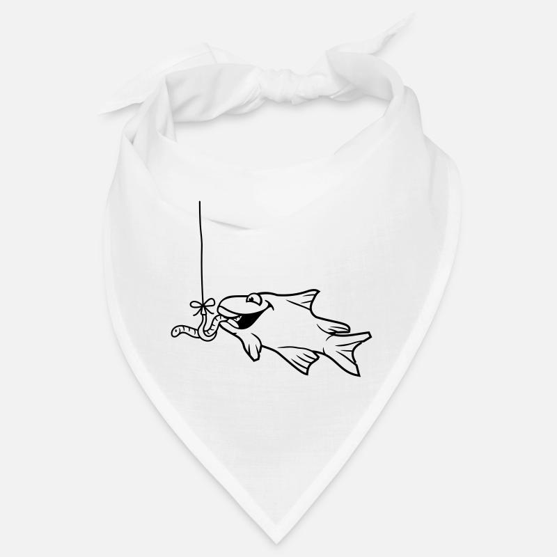 eat eat hunger worm hook fishhook string Bandana