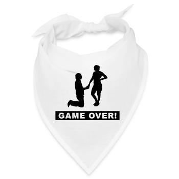 bachelor bachelorette - Bandana - Weiß - Vorne