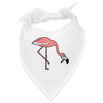 lachen mund auf essen trinken beugen unten flaming - Bandana - Weiß - Vorne