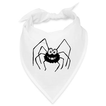 Die Spinne - Bandana - Weiß - Vorne