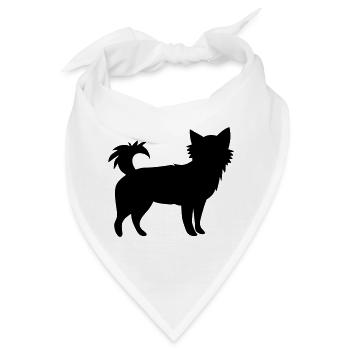 kleine Chihuahua Hund kleinen Welpen - Bandana - Weiß - Vorne