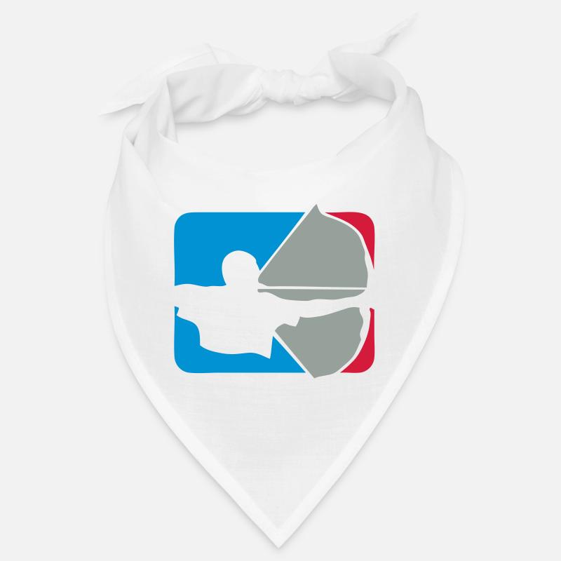tir arc logo archery bogenschieben drape - Bandana - blanc