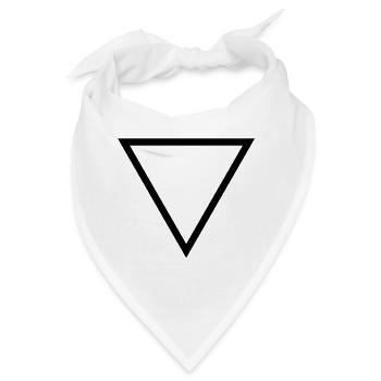 Dreieck - Bandana - Weiß - Vorne