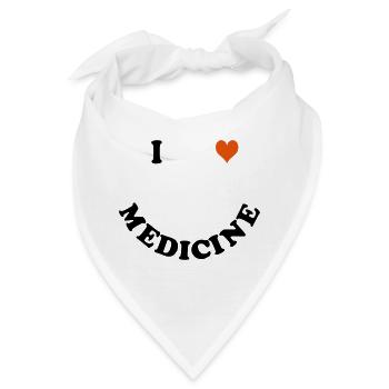 Medizin - Bandana - Weiß - Vorne