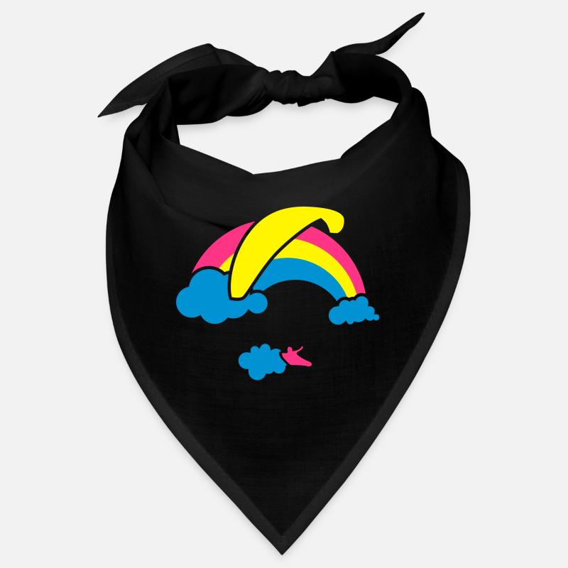 Rainbow & Clouds Paragliding Bandana