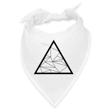 Dreieck - Bandana - Weiß - Vorne