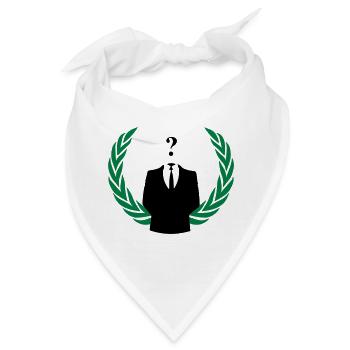 anonyme Farbe - Bandana - Weiß - Vorne
