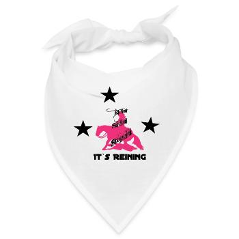 Reining Westernreiter Sliding Stop - Bandana - Weiß - Vorne
