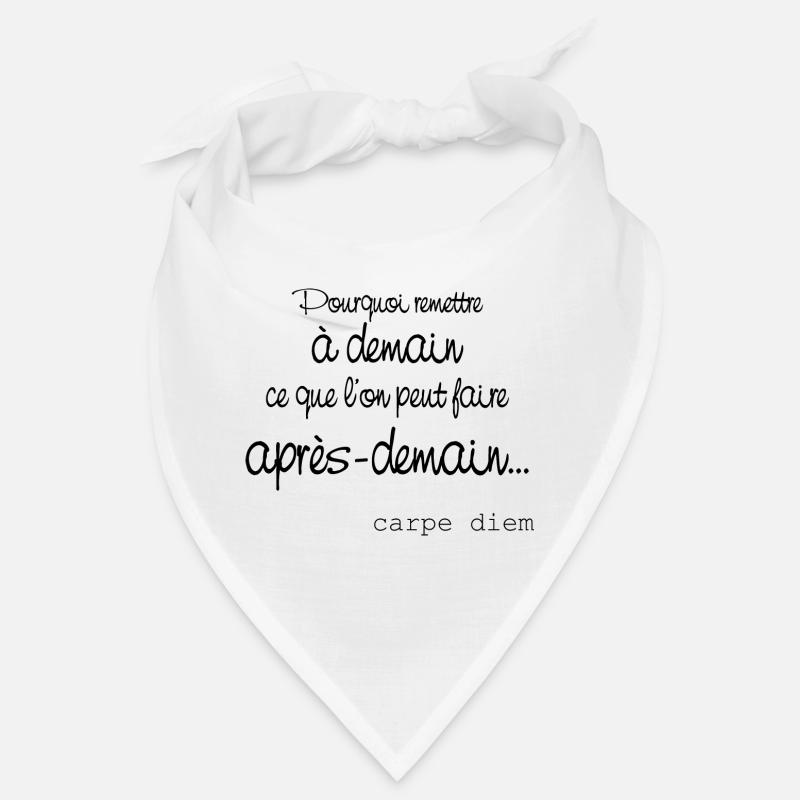 Carpe diem - Bandana - blanc