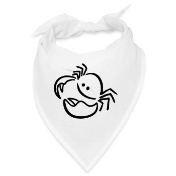 krebs - Bandana - Weiß - Vorne