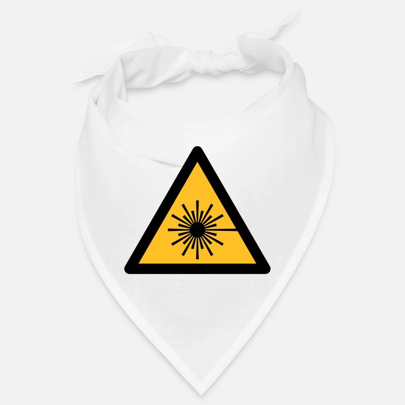 Symbole de danger - lumière laser (2 couleurs) Bandana