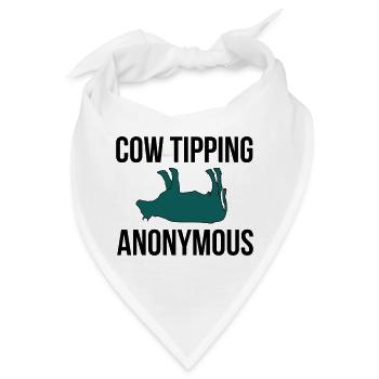 Cow Tipping Anonymous - Bandana - Weiß - Vorne