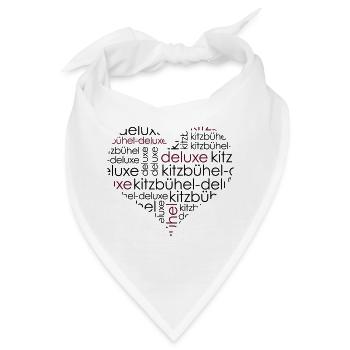 Kitzbühel Deluxe Herz Motiv - Bandana - Weiß - Vorne