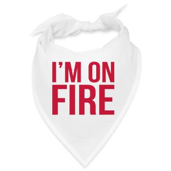 im on fire - Bandana - Weiß - Vorne