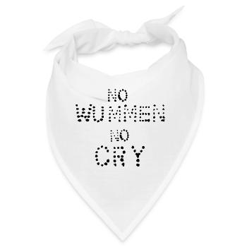 no wummen no cry - Bandana - Weiß - Vorne