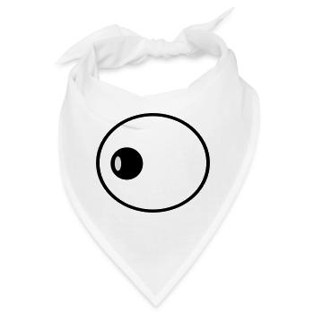 Auge - Bandana - Weiß - Vorne