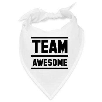 team awesome super Team - Bandana - Weiß - Vorne