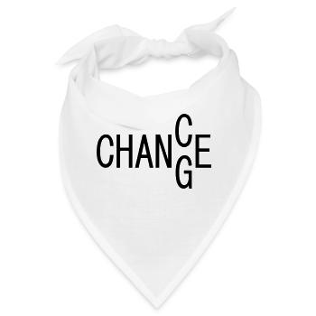 CHANCE / CHANGE, Motivation - Bandana - Weiß - Vorne