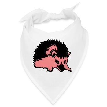 böser Spechtigel - Bandana - Weiß - Vorne