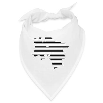 Niedersachsen Shirt // Niedersachsenshirt // Land - Bandana - Weiß - Vorne