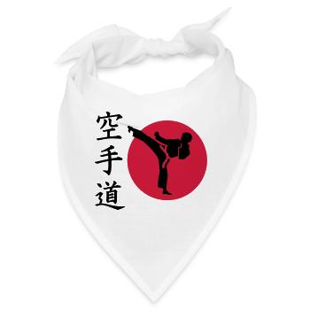 Karate - Bandana - Weiß - Vorne