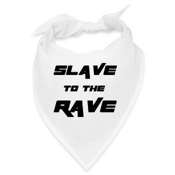 Slave To The Rave - Bandana - Weiß - Vorne