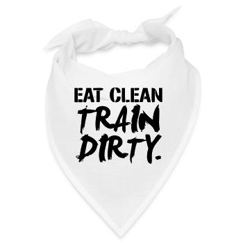 Train Dirty - Bandana - Weiß - Vorne