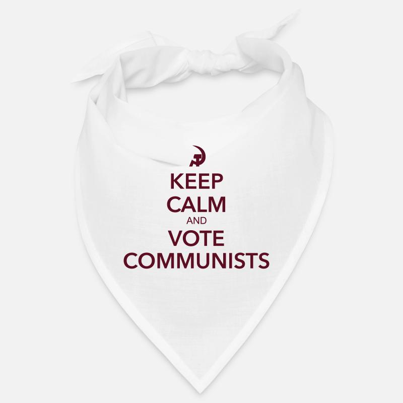 Vote communists - Bandana - blanc