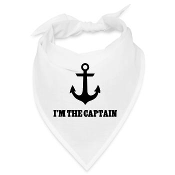 Captain - Bandana - Weiß - Vorne