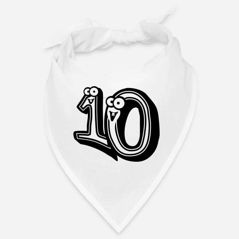 conception 3d du dessin animé comique 10-dix Bandana