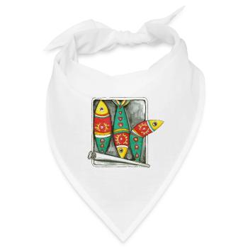 Sardinen aus Portugal - Bandana - Weiß - Vorne